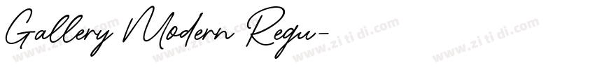Gallery Modern Regu字体转换